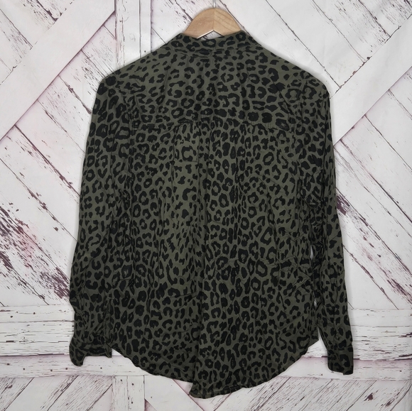 Lucky Brand Animal Print Buttoned Down Shirt - Picture 2 of 4